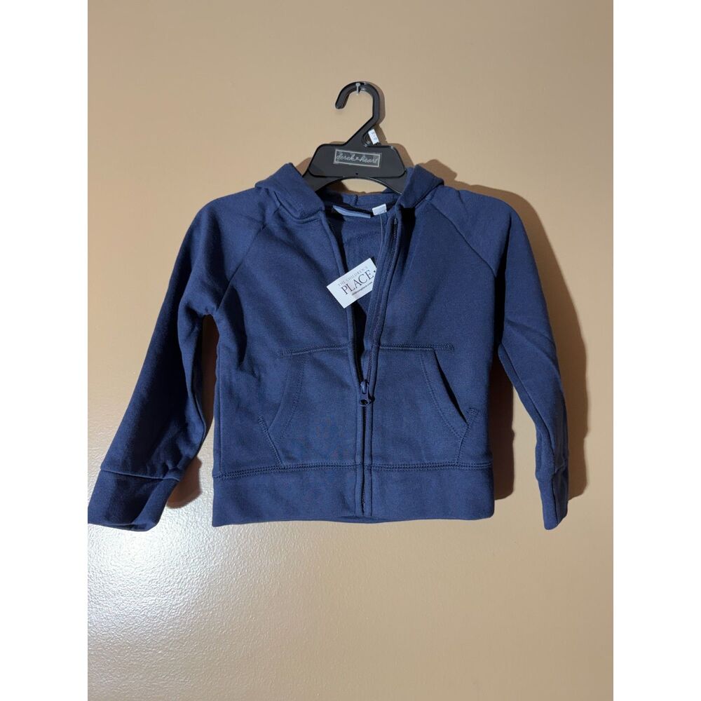 Derek Heart Girls Navy Blue Zip Up Hoodie Sweatshirt Size 4 NWT